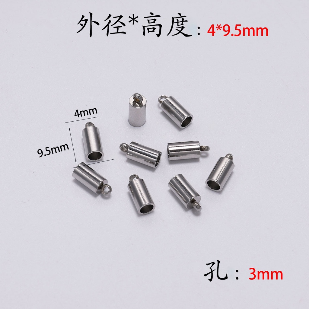 Set 10 Đầu Gắn Dây Thừng Làm Trang Sức Kích Thước 2 3 4 5 6 7 8 10mm