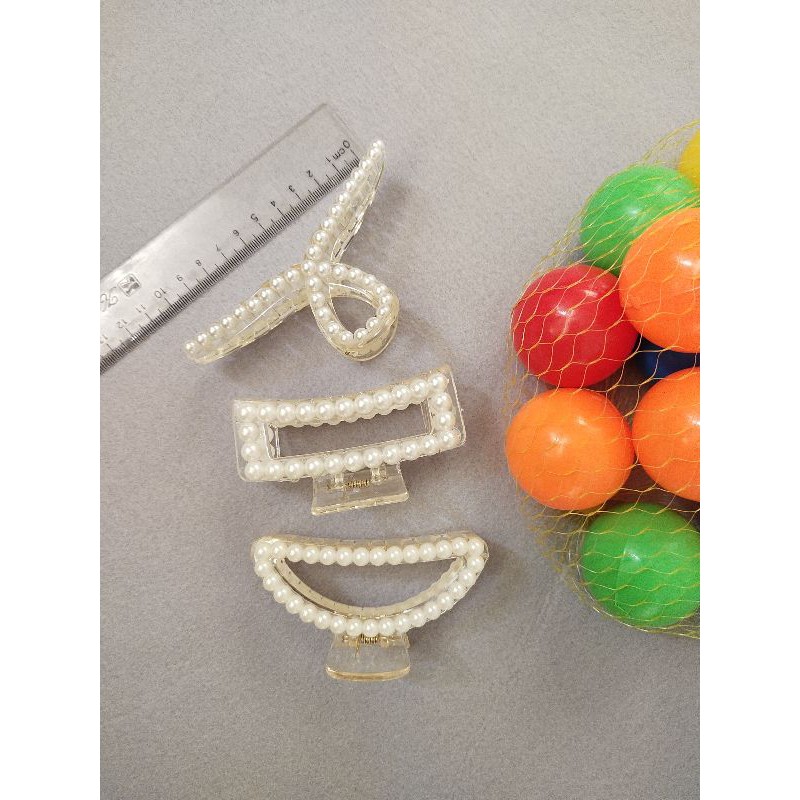 cào tóc kiểu hàn quốc, kẹp tóc nữ, cặp tóc càng cua gắn hạt