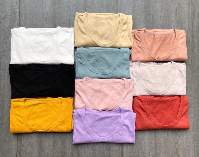 Áo thun giấy trơn basic - hàng QC kèm ảnh thật | BigBuy360 - bigbuy360.vn