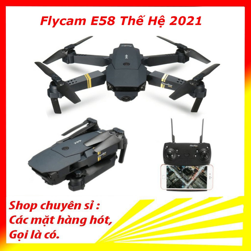 Bộ Flycam Điều Khiên Từ Xa E58 - Có Camera 720 kèm phụ kiện
