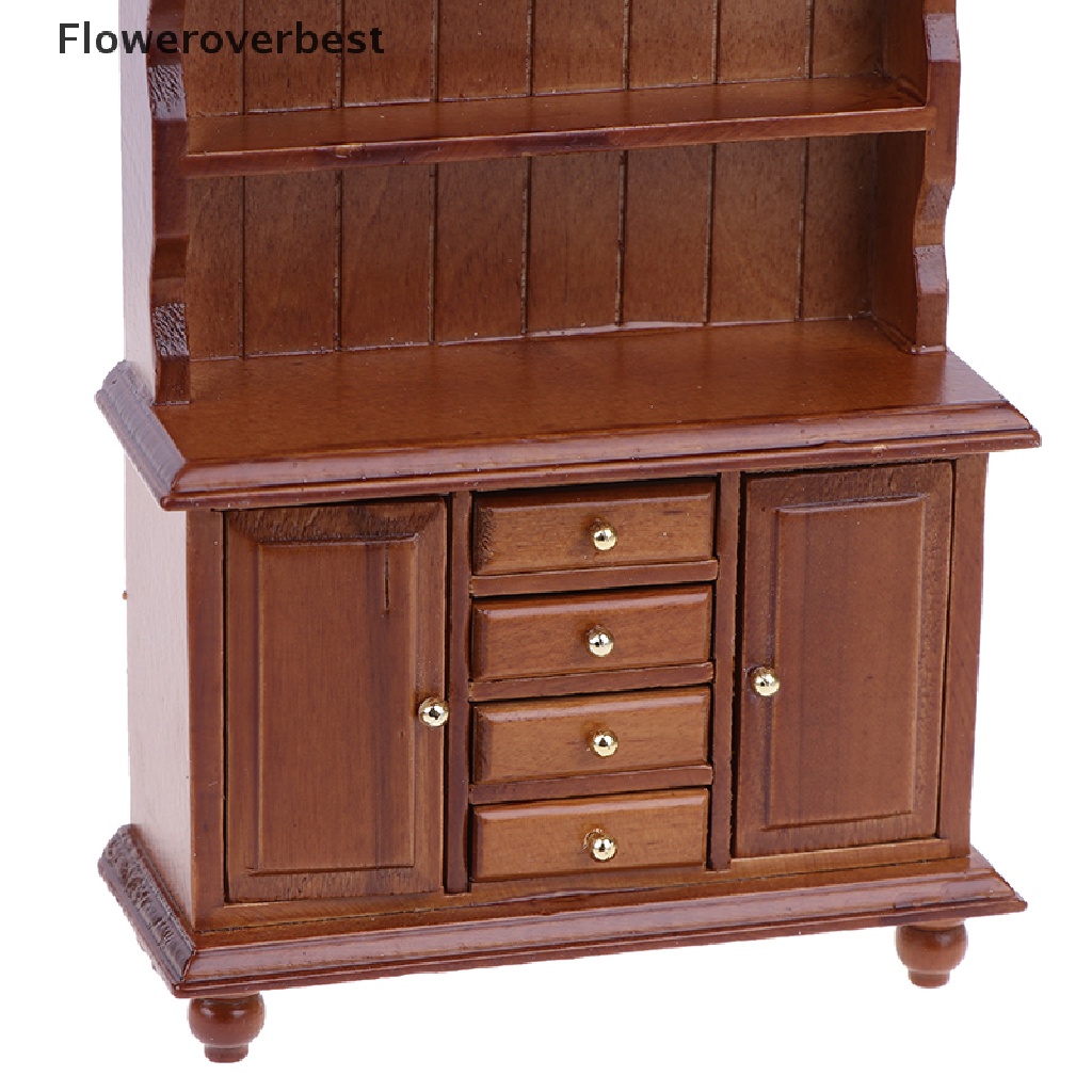 Mô hình tủ gỗ đa năng tỉ lệ 1/12 trang trí nhà búp bê