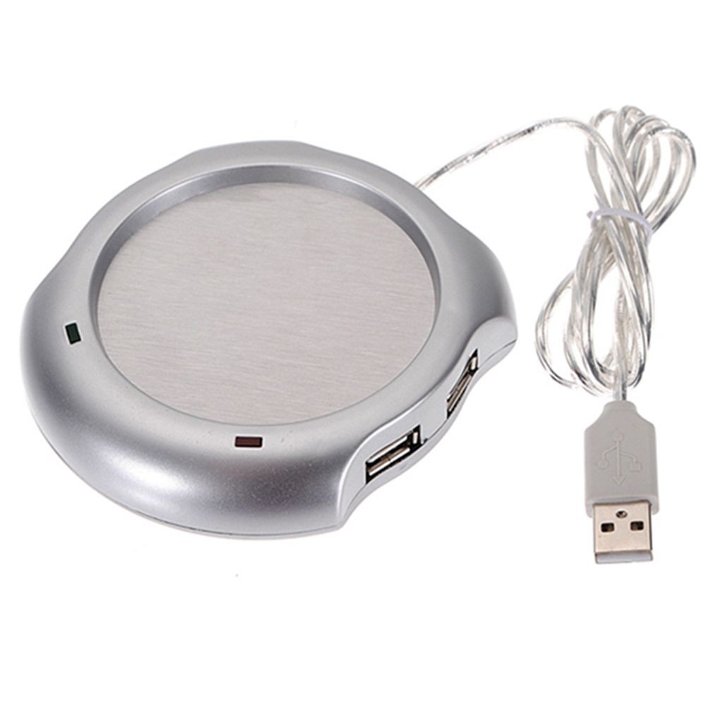 Thiết bị hâm nóng đồ uống qua cổng USB kiêm bộ chia USB tiện dụng