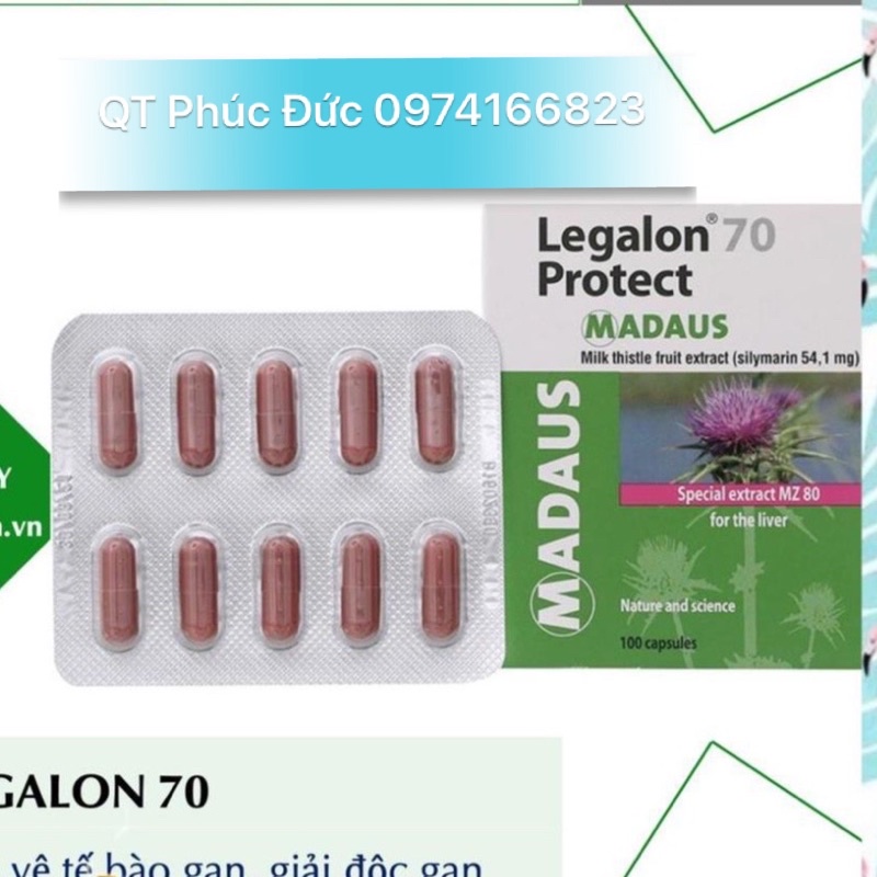 ✅✅LEGALON 70 - Viên uống bổ gan mật silymarin / legalon nhập khẩu từ Đức