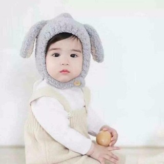 Mũ len cừu cài cúc cho bé 0 - 2 tuổi