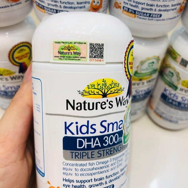 Nature’s Way Kids Smart DHA 300mg - Viên Nhai Bổ Sung DHA Cho Bé Thông Minh | Thế Giới Skin Care