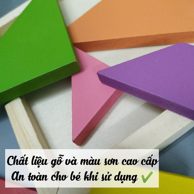 [LOẠI TỐT ] Đồ chơi xếp hình Tangram cổ điển