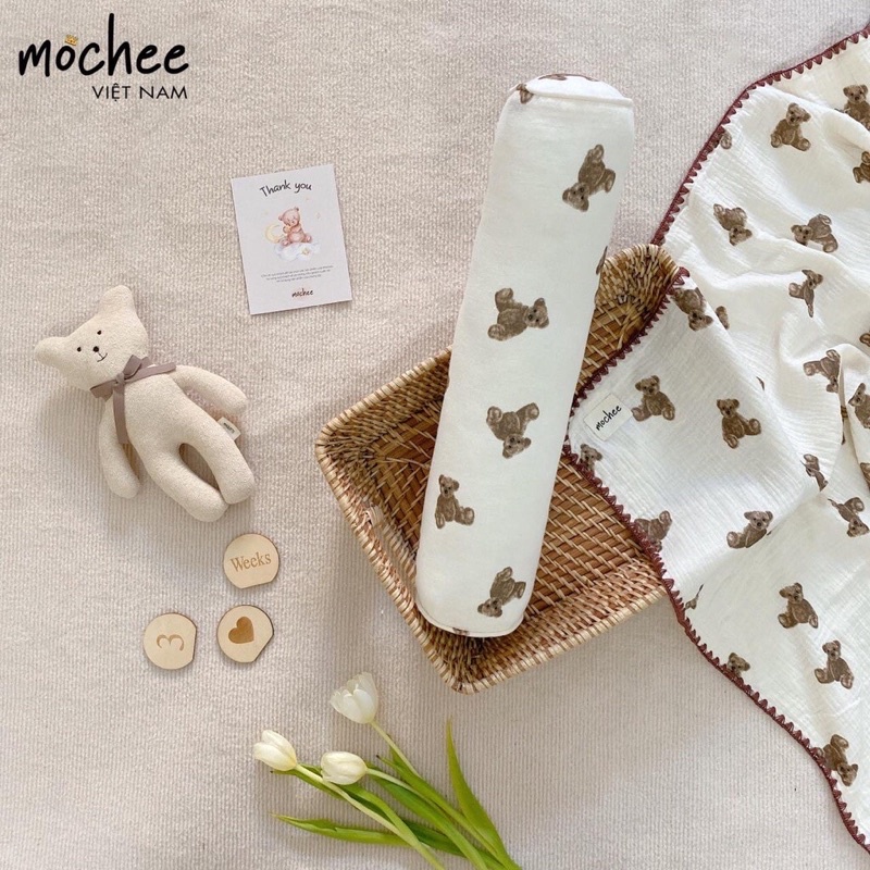 MOCHEE - GỐI ÔM MUSLIN CAO CẤP CHO BÉ