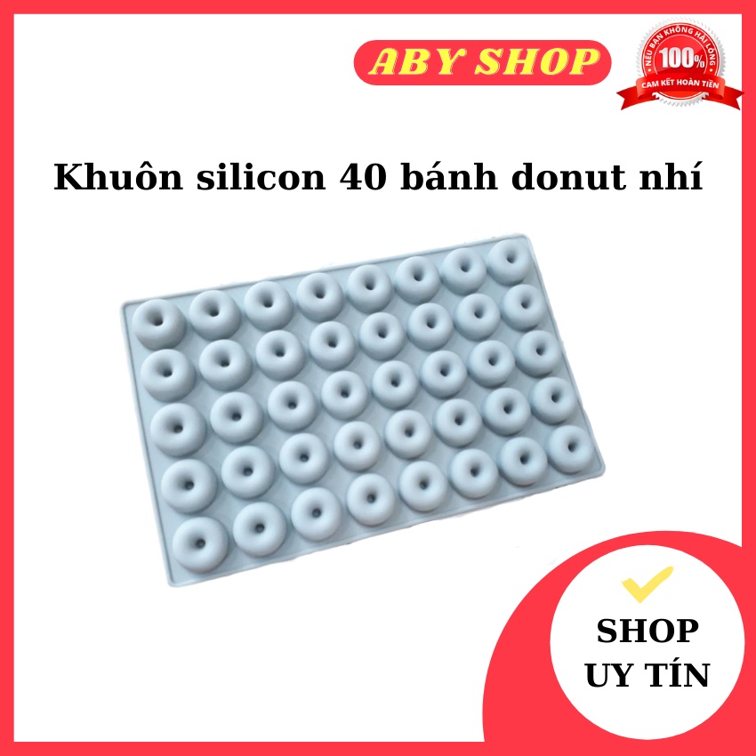 Khuôn silicon 40 bánh donut nhí ⚡ HÀNG LOẠI 1 ⚡ khuôn silicon tạo hình bánh donut nhí bắt mắt