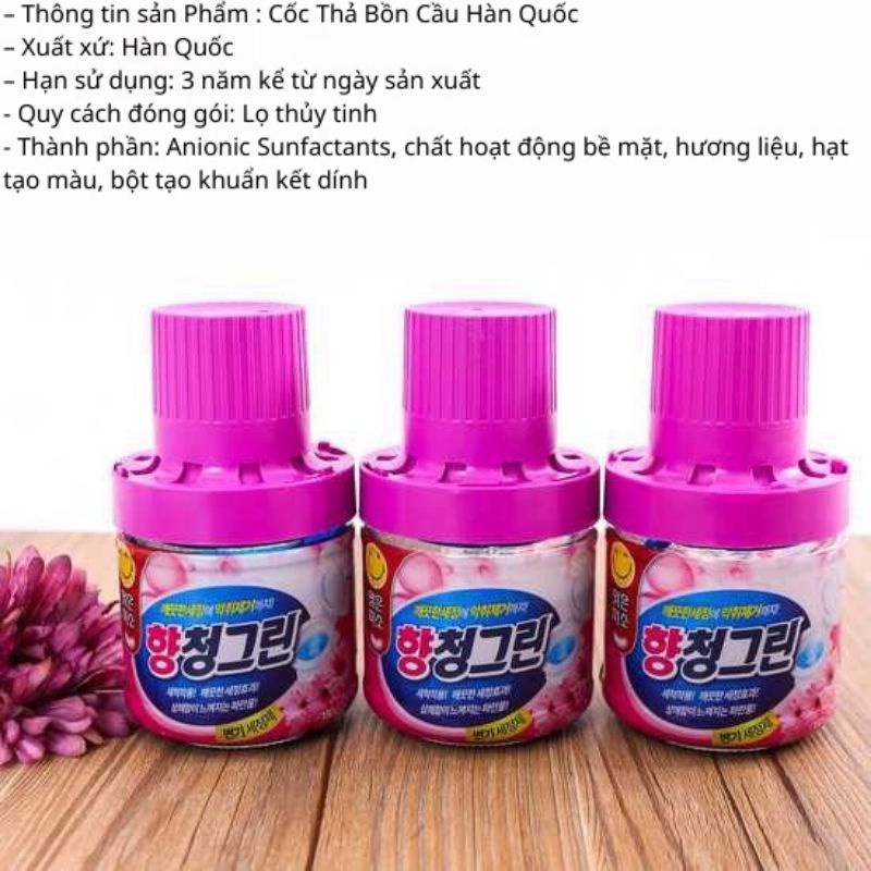 Cốc Thả Bồn Cầu,Lọ Thả Bồn Cầu HÀN QUỐC Mùi Hương Hoa Diệt Khuẩn