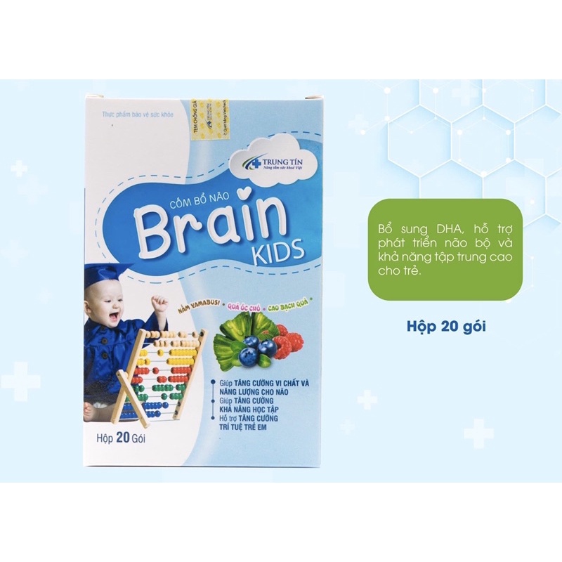 Cốm bổ não BRAIN kids cốm Bổ Não Trẻ Em - Cho Bé Thông Minh Hơn - Hàng Chính hãng