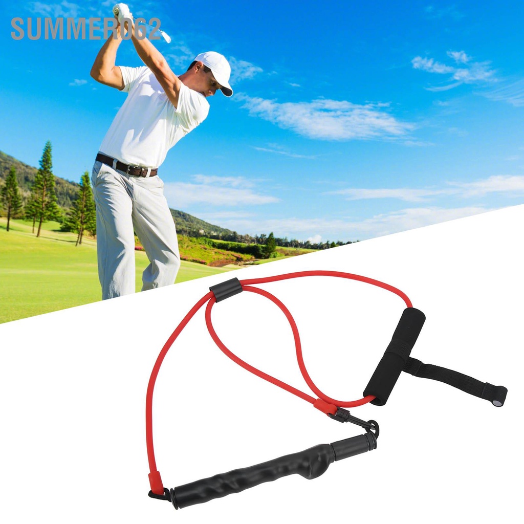 Summer062 Golf Swing Huấn luyện Dây Hỗ trợ Băng cản Lực đàn hồi viên kéo đa chức năng