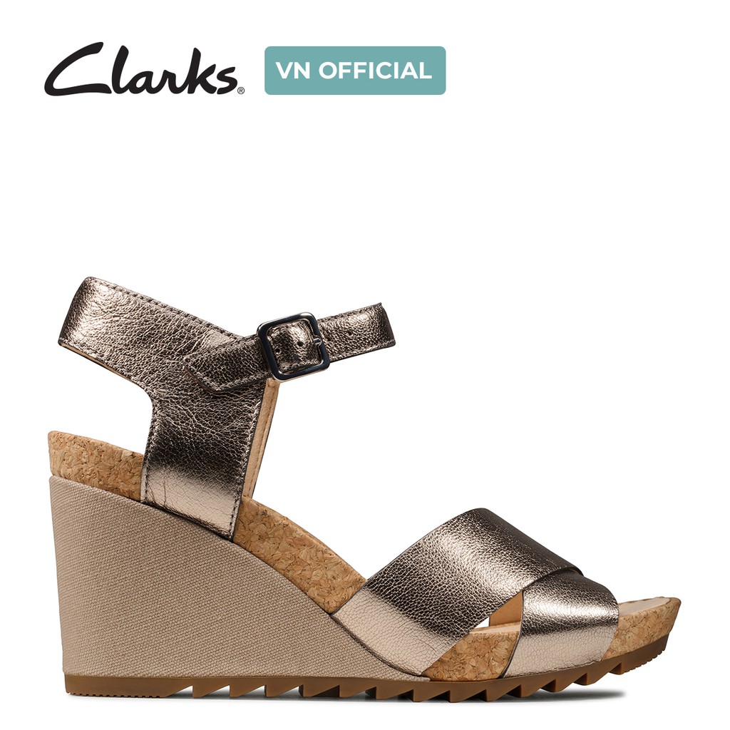 Dép xăng đan Da lộn Nữ Clarks Flex Sun