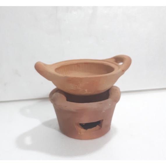 Lò và nồi đất mini bé