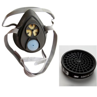 Mặt nạ phòng độc 3M 3200 và phin lọc - có tem chống hàng giả