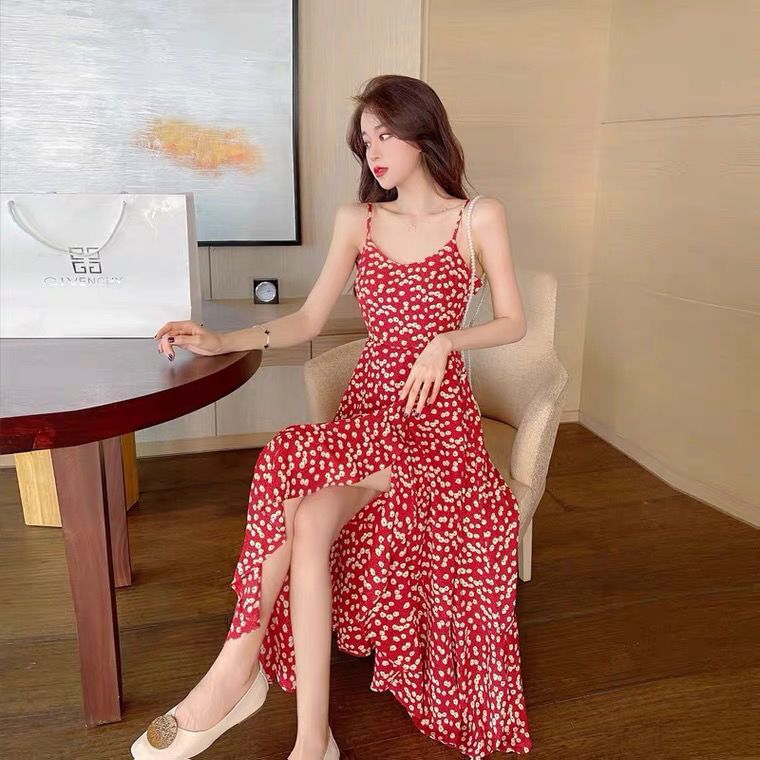 Đầm Nữ Không Tay Họa Tiết Hoa Thời Trang Quyến Rũ | BigBuy360 - bigbuy360.vn