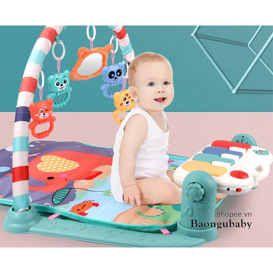 [Chính Hãng] Thảm Đàn Baby Gym Mat Phát Nhạc Cho Bé Sơ Sinh