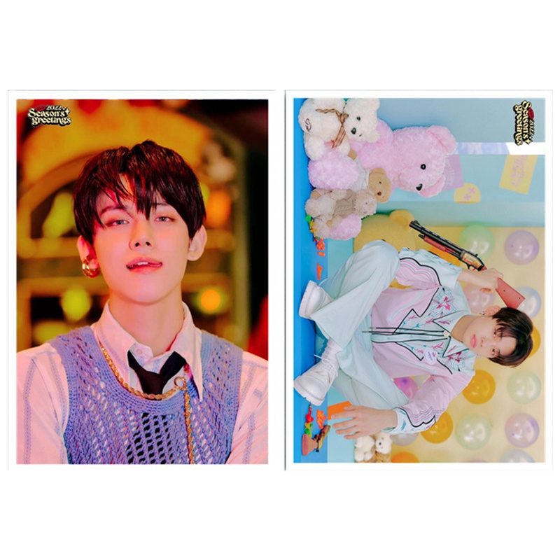 Set 2 tấm poster nhóm nhạc Kpop TXT 2022 SEASON'S GREETINGS