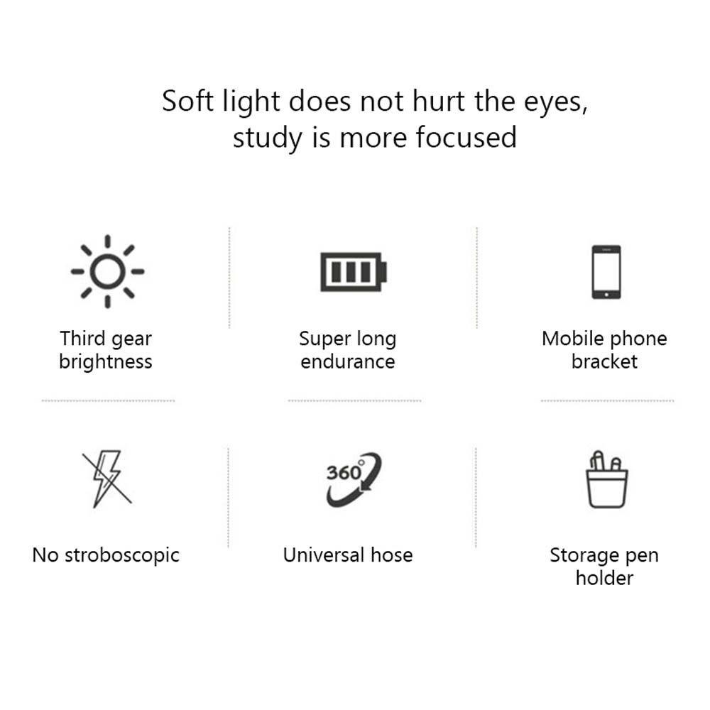 Đèn Led Để Bàn Gấp Gọn Đa Năng Bảo Vệ Mắt Kèm Giá Đỡ Bút Tiện Dụng