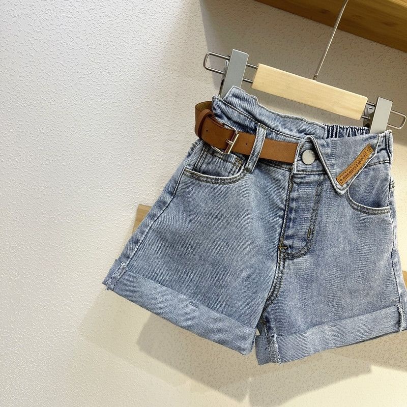 Quần Short Denim Phong Cách Nhật Bản Thời Trang Mùa Hè 2022 Cho Bé Gái