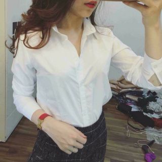 Sơ mi uni dài tay