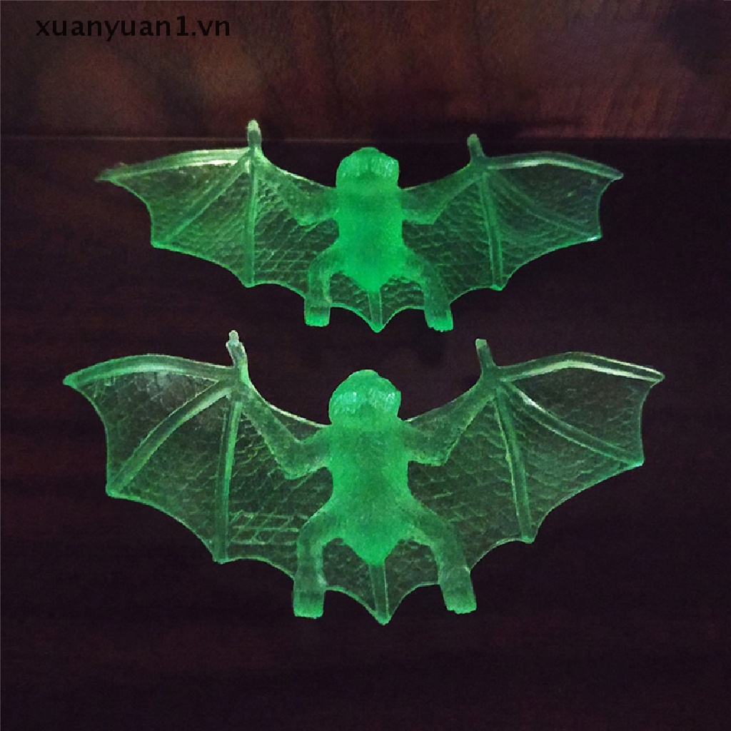 Set 10 Con Dơi Nhựa Đồ Chơi Giống Thật Cho Halloween