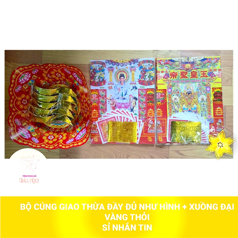 Phần Giấy Áo Cúng GIAO THỪA LOẠI ĐẸP - Giấy Cúng Vàng Mã Giá Rẻ Sỉ Lẻ