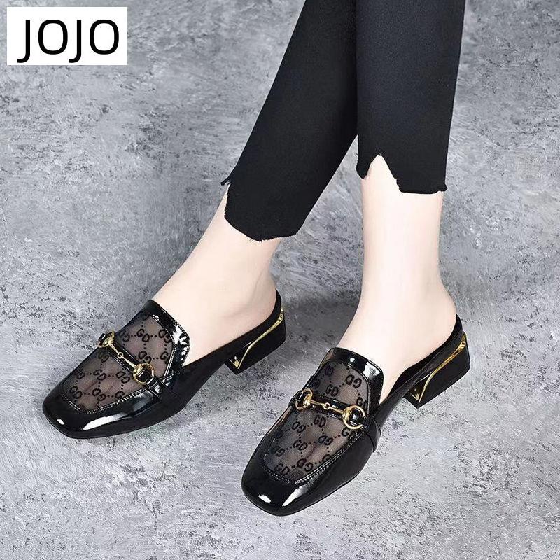 Dép Bít Mũi Phối Lưới Phong Cách Thời Trang Mới Có Size 41