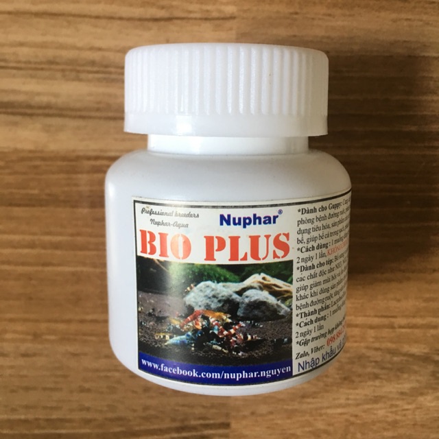 Bio Plus Nuphar - Men Vi Sinh Hỗ Trợ Tiêu Hóa, Bổ Sung Khoáng Chất - Khử Độc Cho Cá Tép