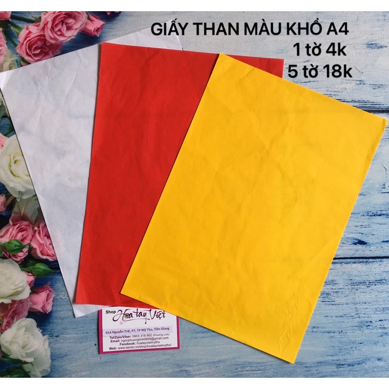 Combo 10 Giấy than màu khổ A4