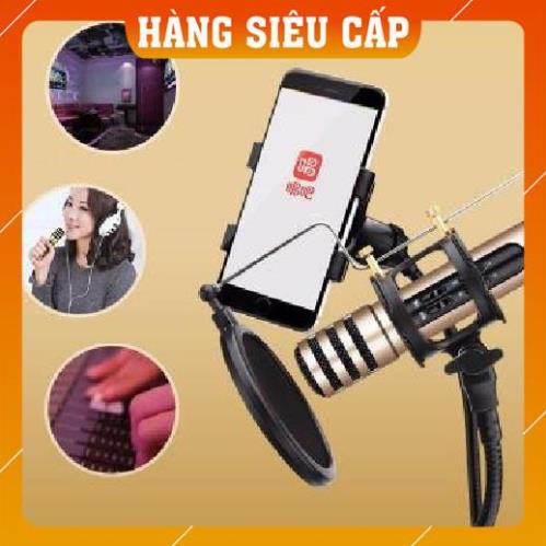 Micro Live Stream C7 + Hát Karaoke Trên Điện Thoại Hỗ Trợ thu âm - chính hãng - BH 3 tháng