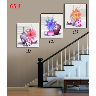 Bộ 3 tranh Canvas nghệ thuật