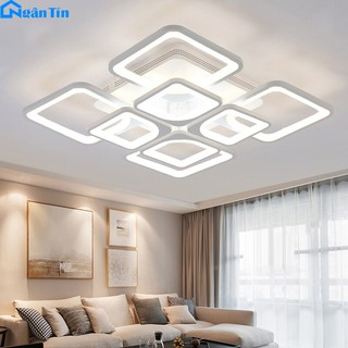 Đèn Mâm LED Ốp Trần Hiện Đại Trang Trí Phòng Khách MO904 Ngân Tín 8 Cánh (Tặng kèm remote điều khiển từ xa tiện dụng)ư
