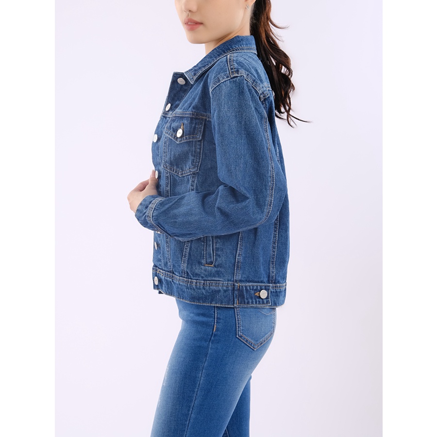 Áo khoác nữ jeans có túi trong MESSIJEANS WJB0152