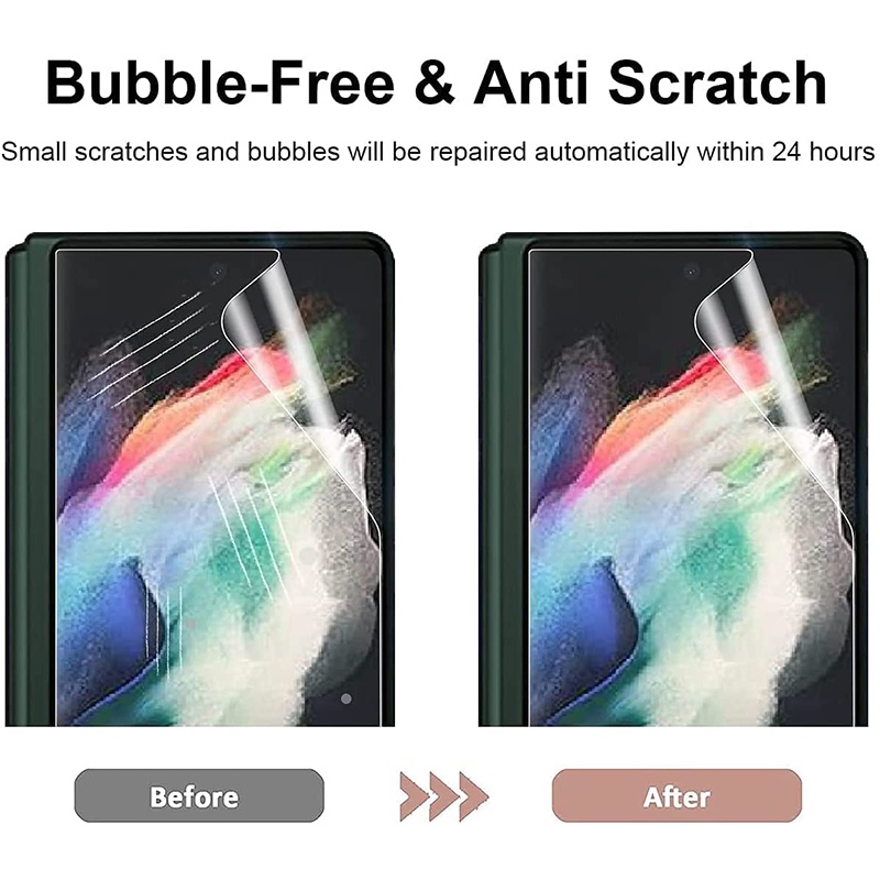 Set 2 Miếng Dán Màn Hình Bằng TPU Mềm Chống Nhìn Trộm Cho Samsung Galaxy Z Fold 3 Samsung Galaxy Z Fold 3