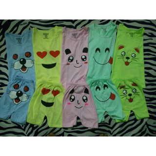 Set 5 bộ cộc tay cotton cho bé trai và bé gái