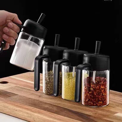 Hũ đựng gia vị Morandi phong cách Bắc Âu kèm quai cầm | BigBuy360 - bigbuy360.vn