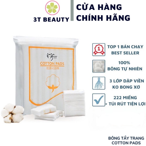 Bông tẩy trang cotton pads túi 222 miếng