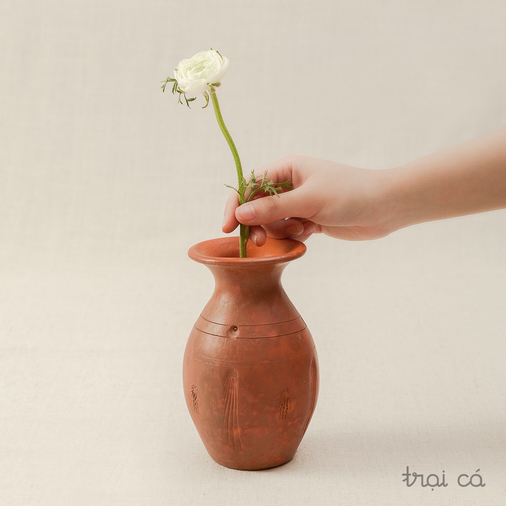 Lọ Hoa Nhí Đất Nung Trang Trí, Decor Đẹp