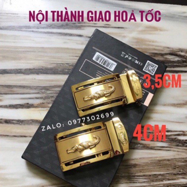 Đầu khoá dây lưng cá sấu mặt không kèm dây nịt thay thế