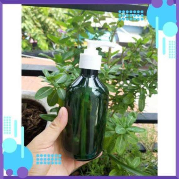 Chai Chiết Mĩ Phẩm ❤ TRÙM SỈ ❤ [300ml,500ml] Chai nhựa pet xịt vòi nhấn nâu,rêu chiết mỹ phẩm , phụ kiện du lịch