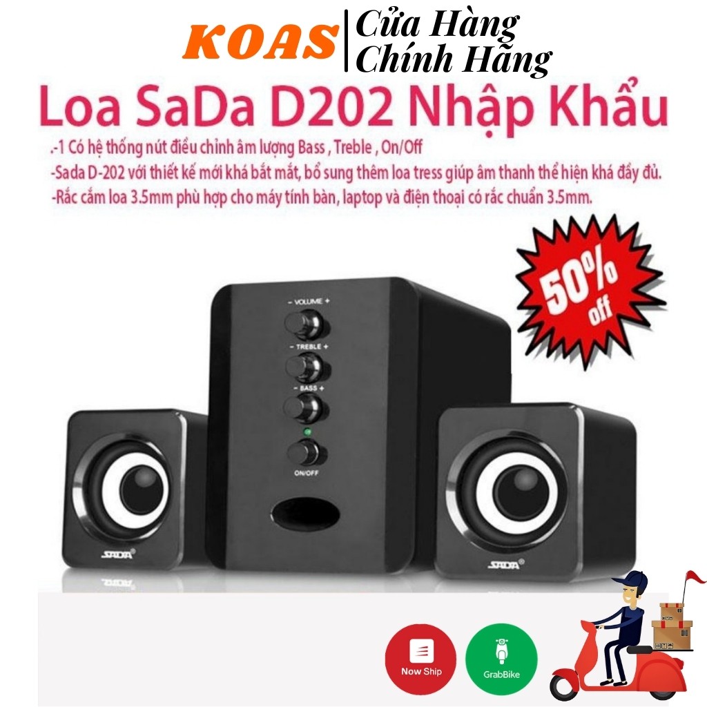 Bộ Loa Máy Tính Usb Sada D202 2020 Giá Rẻ Âm Thanh Sống Động