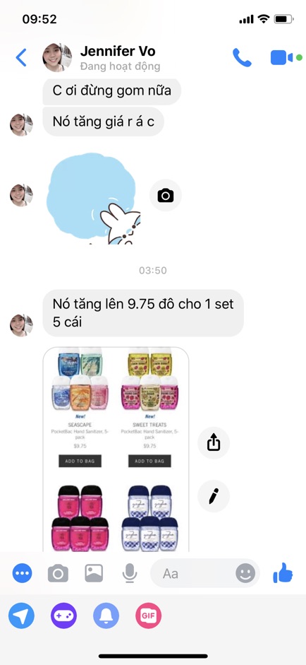 Nước rửa tay khô Bath and Body Works