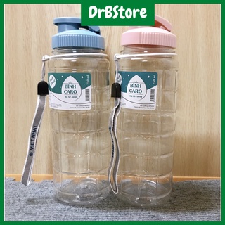 Bình đựng nước nhựa thể thao caro 750ml Việt Nhật cao cấp (Hàng Việt Nam chất lượng cao) DrbStore
