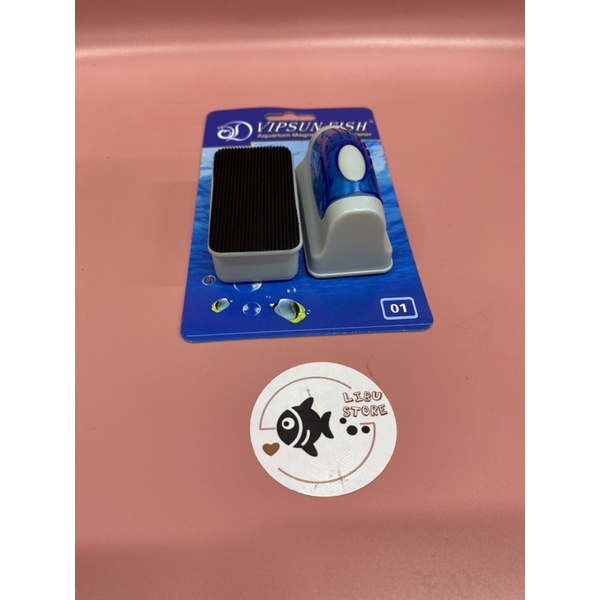 Dụng cụ lau kiếng hồ cá bằng nam châm VipSun Size Nhỏ VS01 - Vệ sinh bể cá