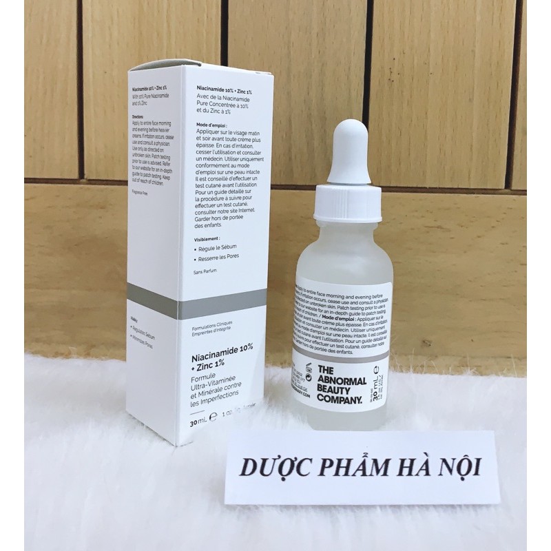 Serum The Ordinary Niacinamide 10% + Zinc 1% – Serum Chống Viêm, Giảm Kích Ứng Dành Cho Da Mụn