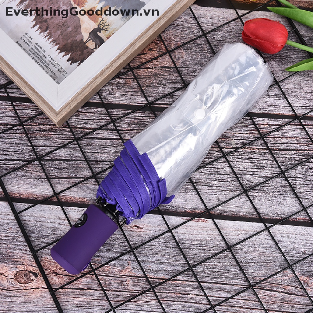 Everthinggood Dù Trong Suốt Đóng Mở Tự Động Chống Gió Nhỏ Gọn