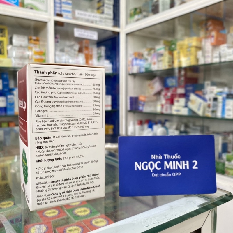 ✅ [Chính Hãng] QueenUp ( hộp 30 viên ) Tăng cường nội tiết tố Nữ , Điều Hoà kinh nguyệt , Hỗ trợ làm đẹp da , collagen