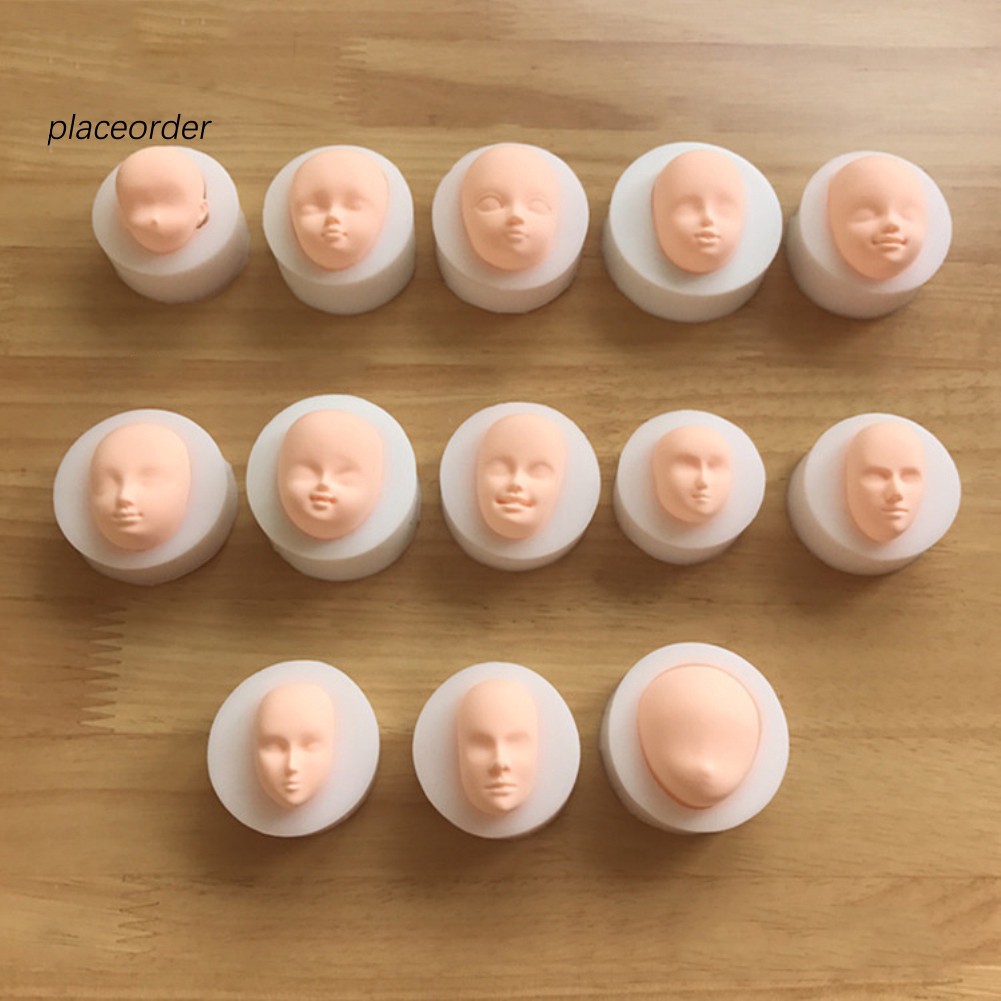 Khuôn silicone làm bánh socola 3D hình mặt người độc đáo