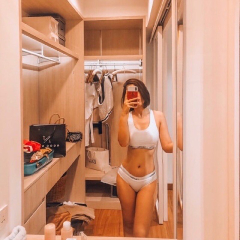 SET ĐỒ LÓT COTTOT LỌT KHE THỂ THAO MÀU TRẮNG SEXY NĂNG ĐỘNG | BigBuy360 - bigbuy360.vn