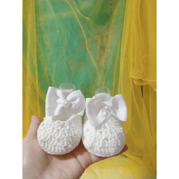 Giày len cho bé không dán đế